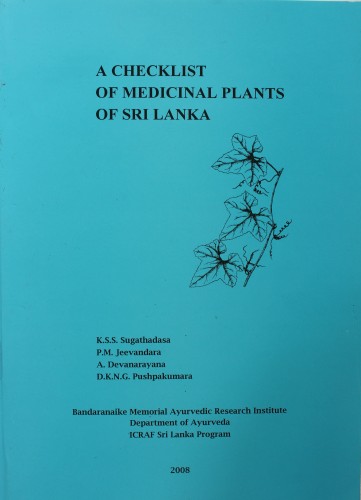 MP- Checklist of Medicinal Plants of Sri Lanka